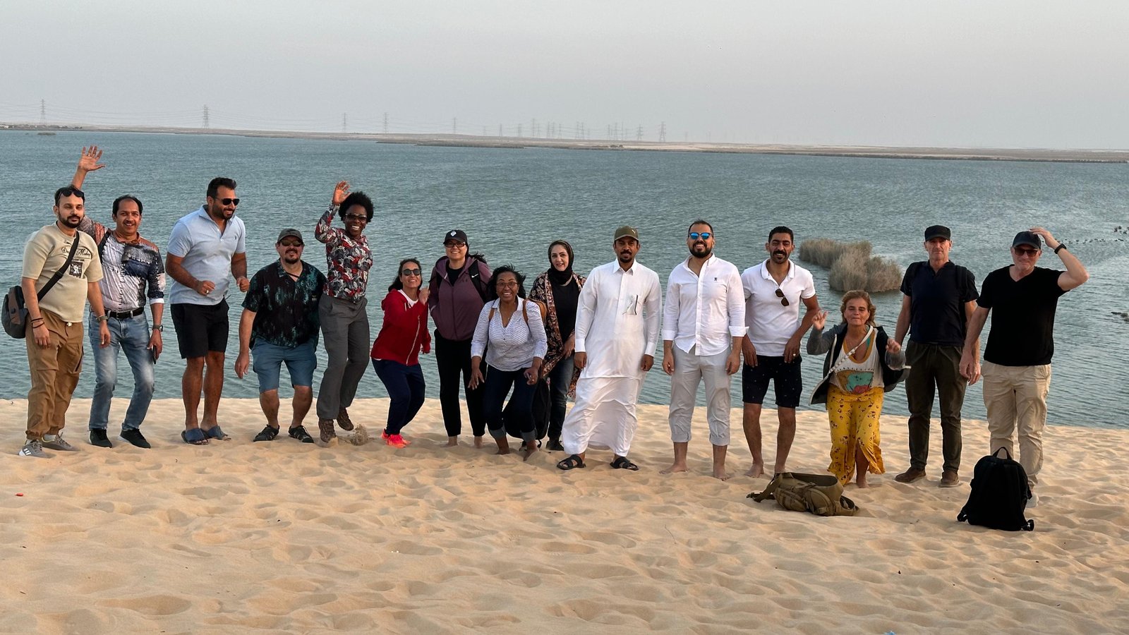 Visitor enjoying the dune driving adventure near Al Asfar Lake