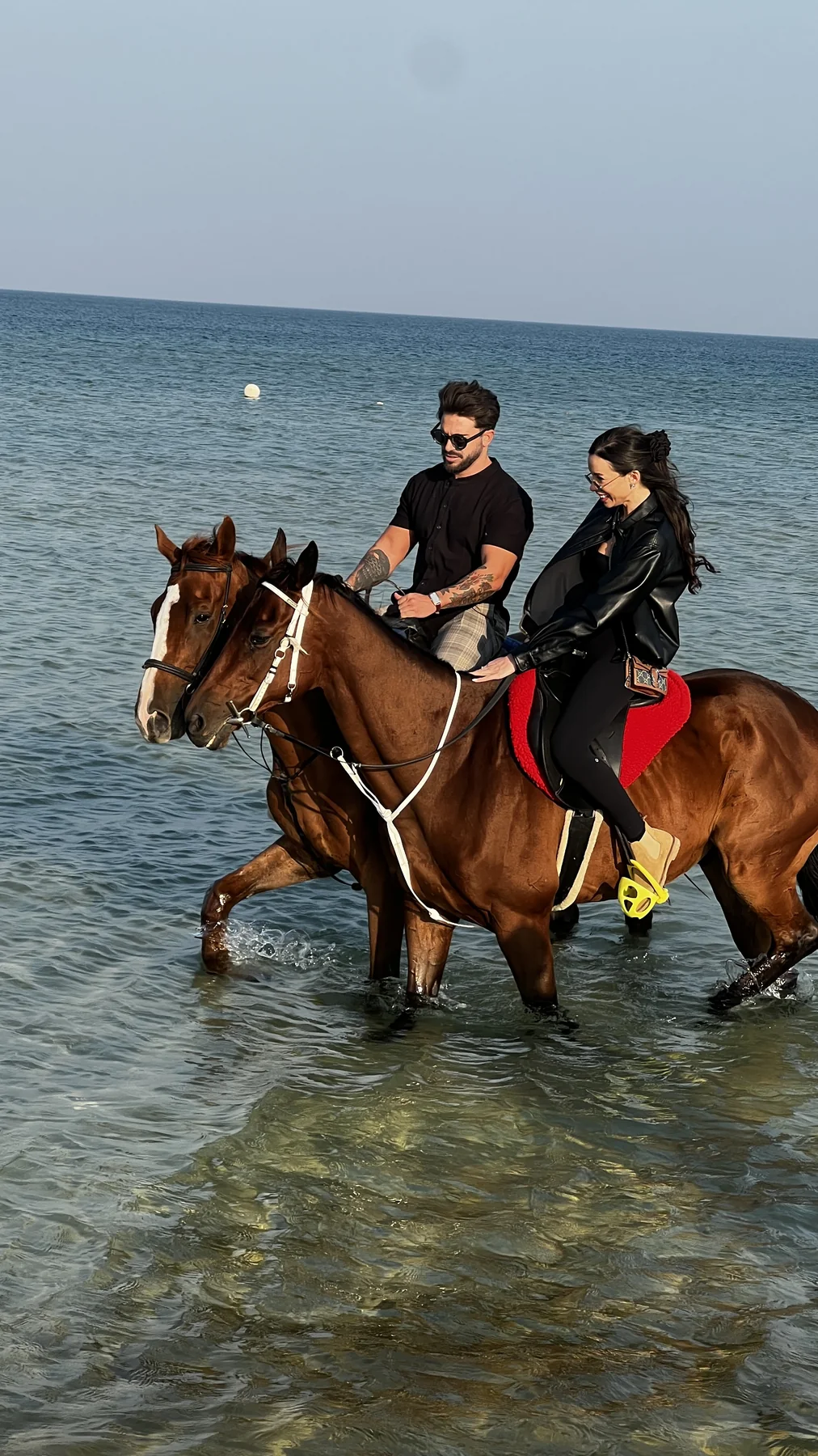 Beach horse riding at Half Moon Bay near Khobar